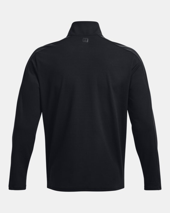 Camiseta con cremallera de ¼ UA Meridian para hombre, Black, pdpMainDesktop image number 5